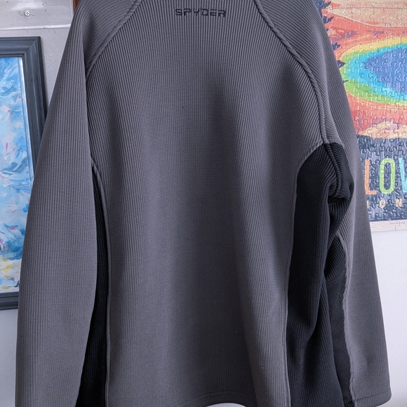 Spyder Men's Core Sweater Full Zip Fleece Jacket Gray XL - Picture 4 of 5
